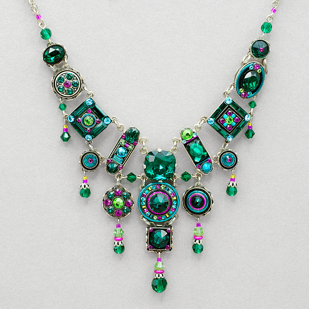 Firefly La Dolce Vita Elaborate Necklace - Emerald – Rainbow Bridge Jewelers
