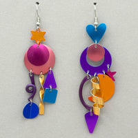 Sylvi Harwin Aluminum Asymmetric Earrings