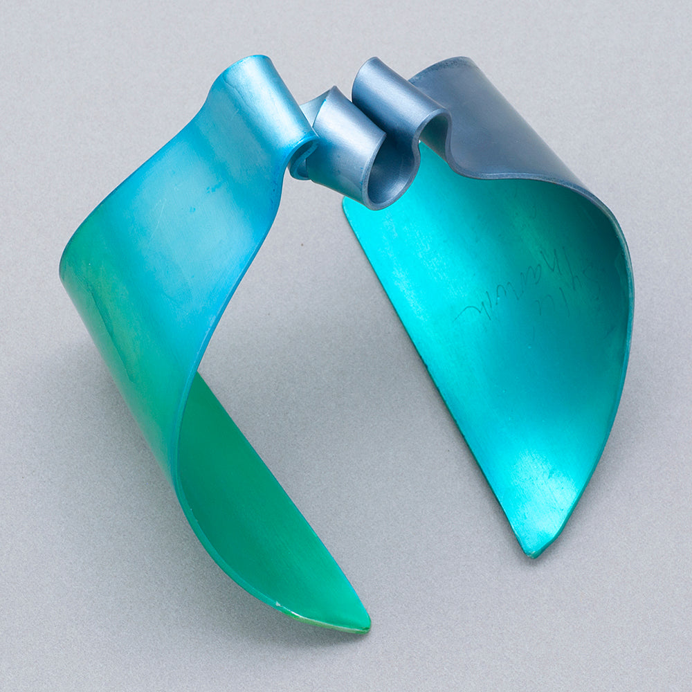 Sylvi Harwin Aluminum Ribbon Cuff Bracelet Rainbow Bridge