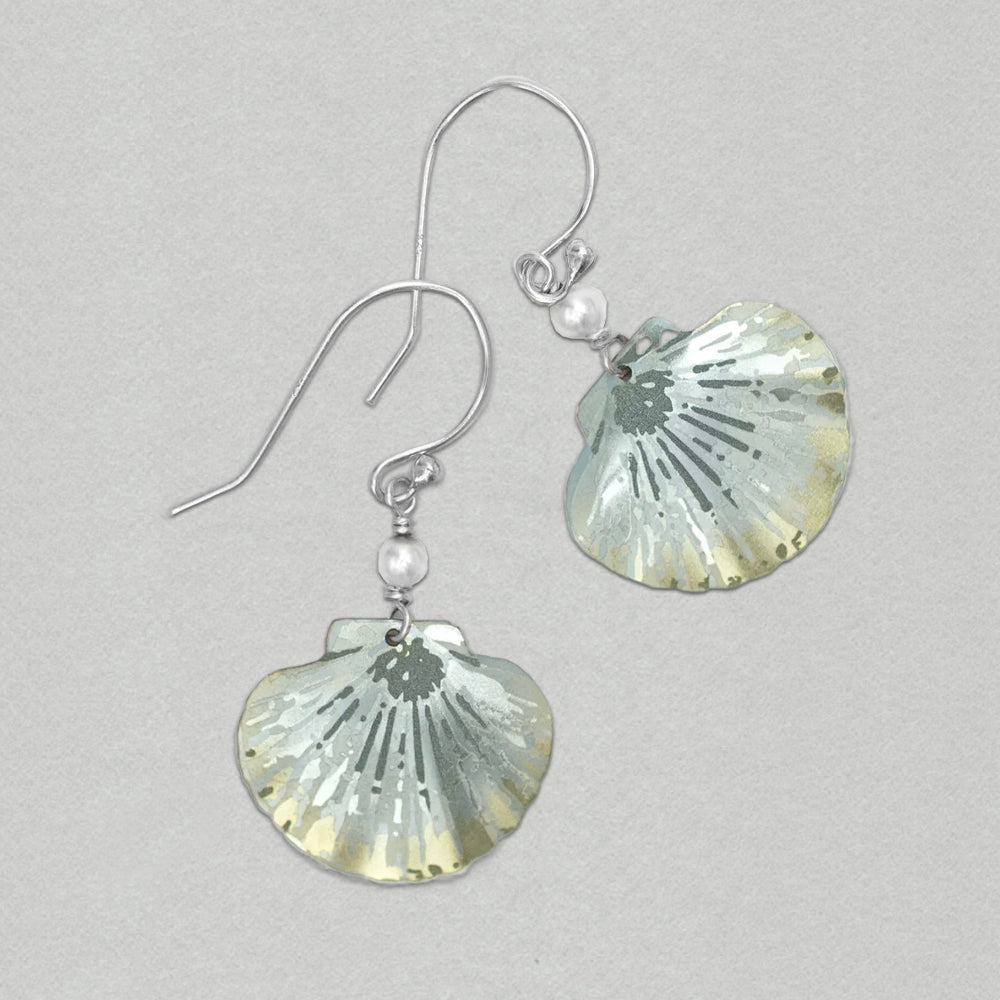 Holly Yashi Shelby Earrings - Sage/Silver