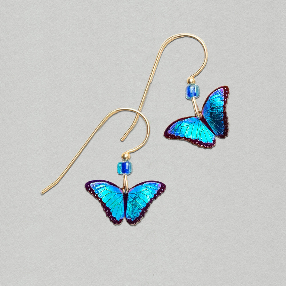 Holly Yashi Petite Bella Butterfly Earrings - Blue