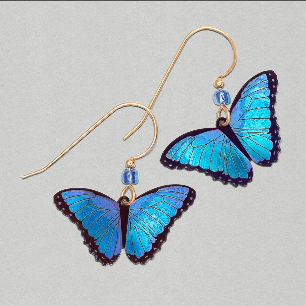 Holly Yashi Bella Butterfly Earrings - Blue Radiance