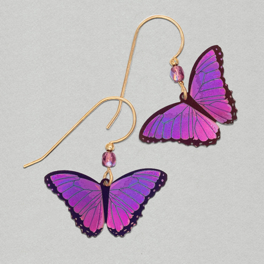 Holly Yashi Bella Butterfly Earrings - Ultra Violet