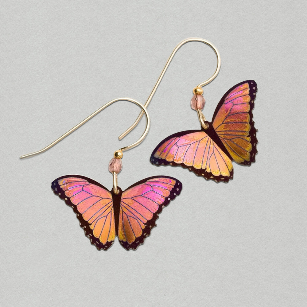 Holly Yashi Bella Butterfly Earrings - Living Coral
