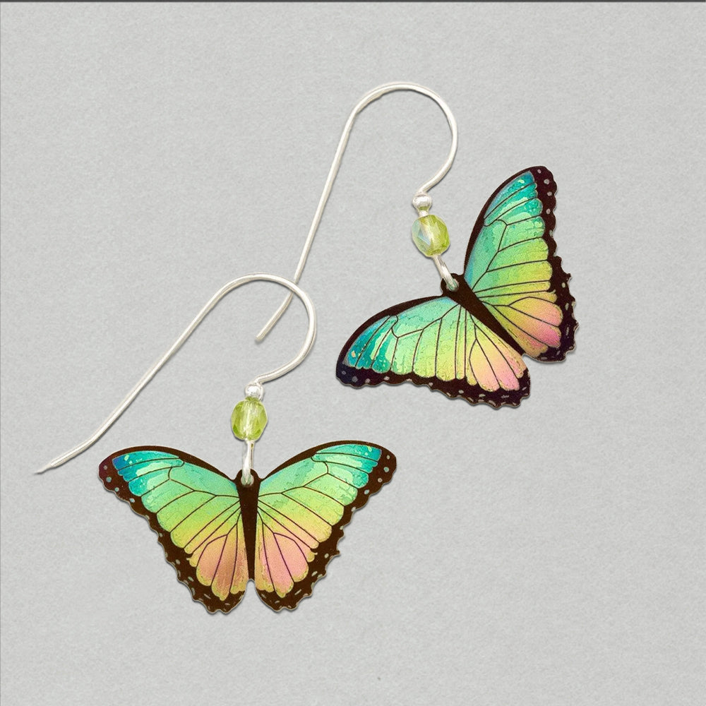 Holly Yashi Bella Butterfly Earrings - Island Green