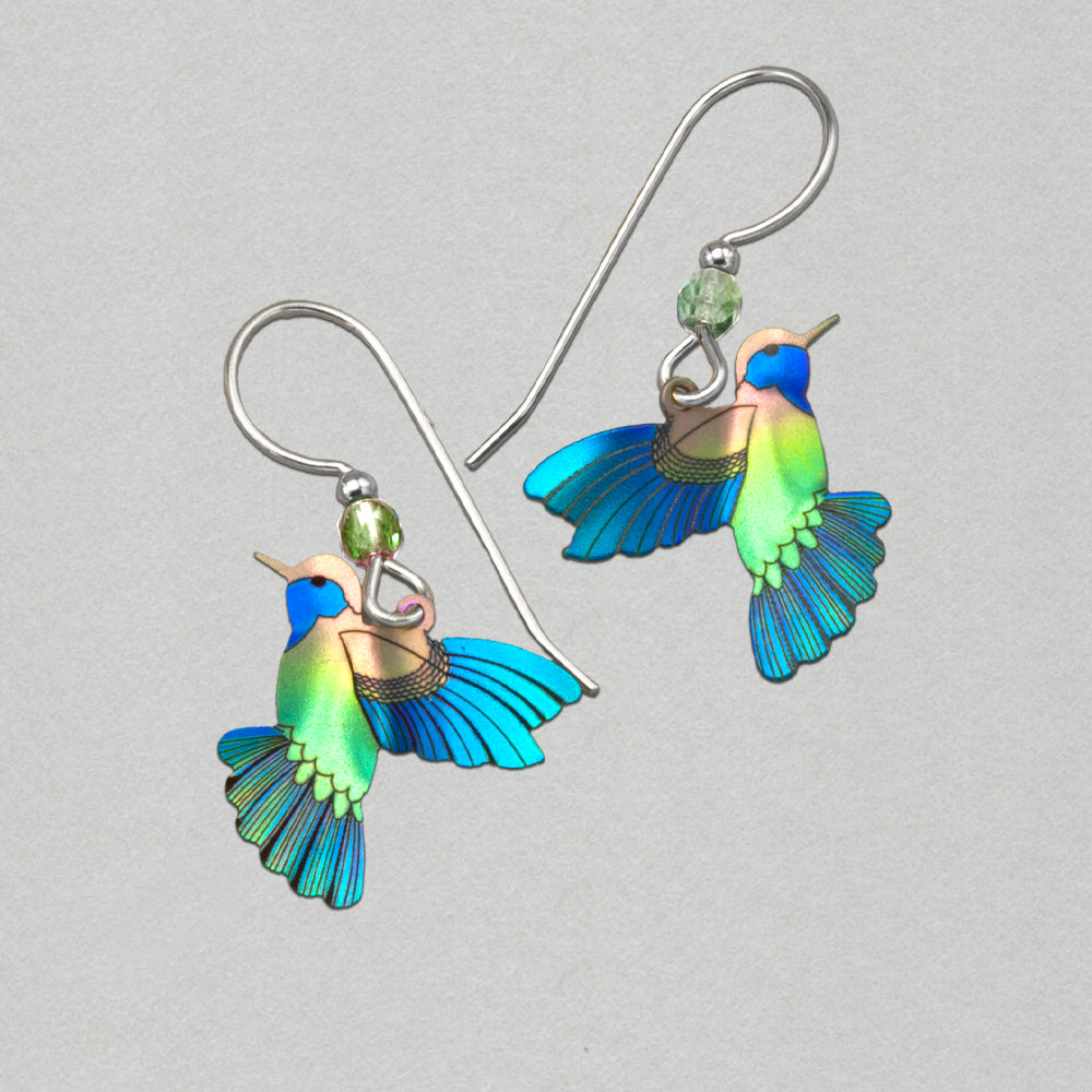 Holly Yashi Picaflor Earrings - Island Green/Silver