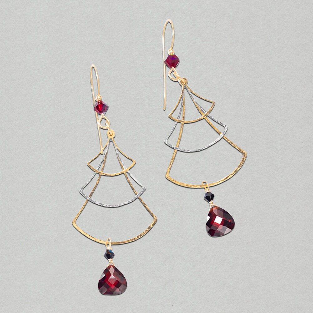 Holly Yashi Very Merry Tree Earrings