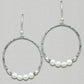 Holly Yashi Rosa Hoop Earrings - Silver