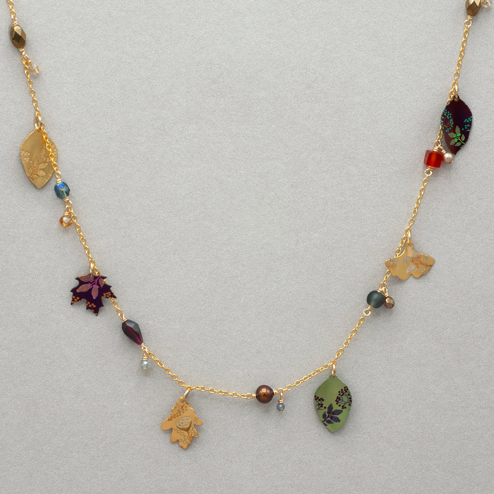 Holly Yashi Charming Leaf Necklace