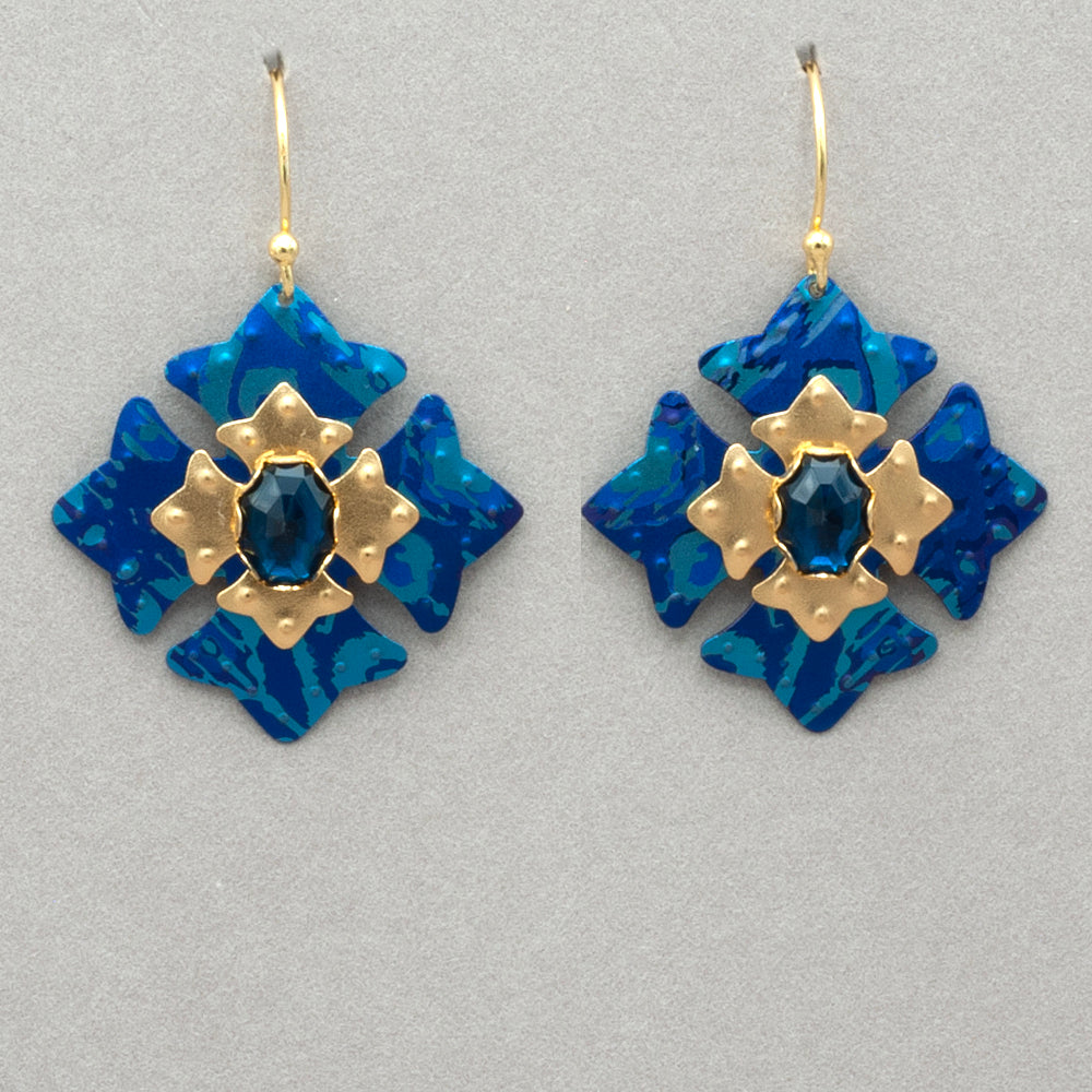 Holly Yashi Elizabeth Large Medallion Earrings