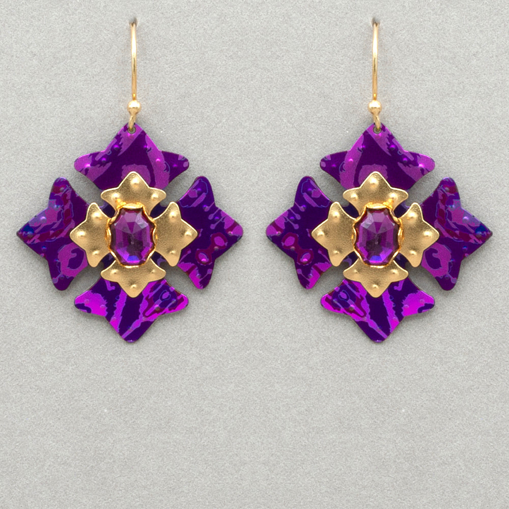 Holly Yashi Elizabeth Large Medallion Earrings