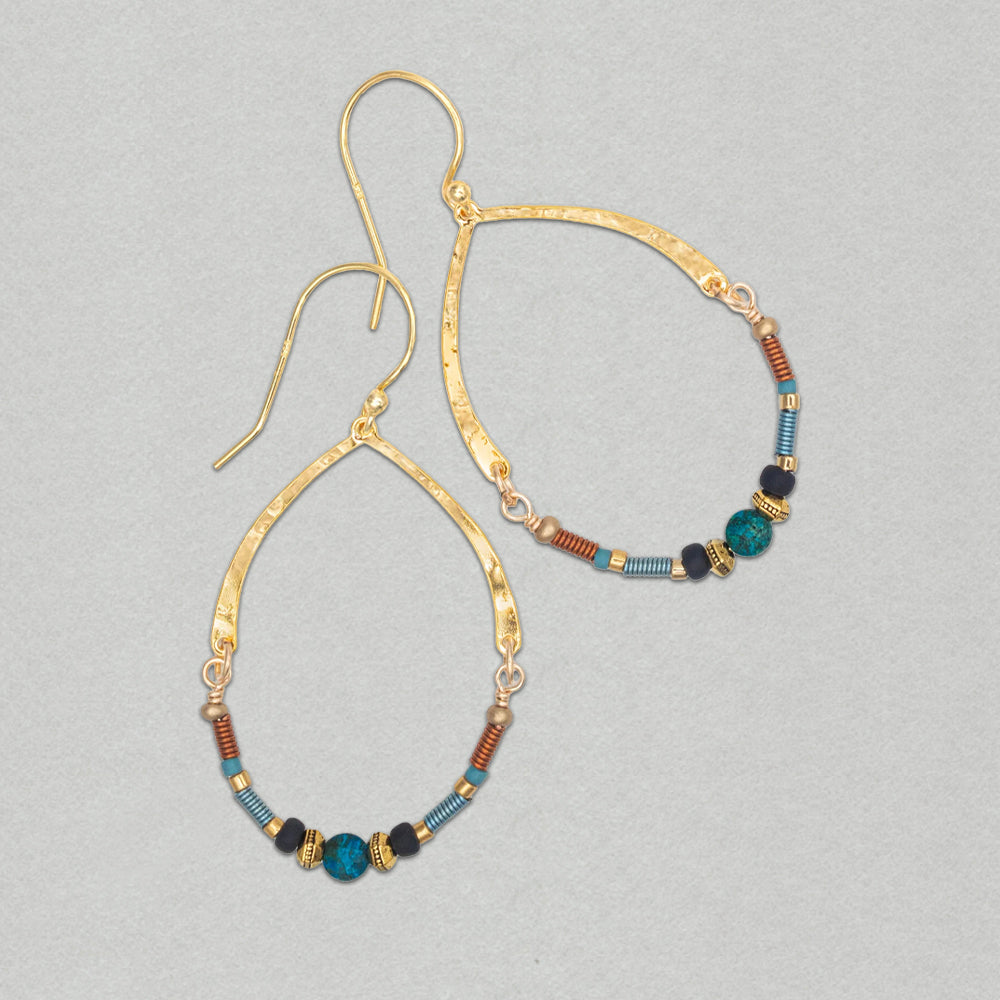 Holly Yashi Wynona Earrings - Copper Sky