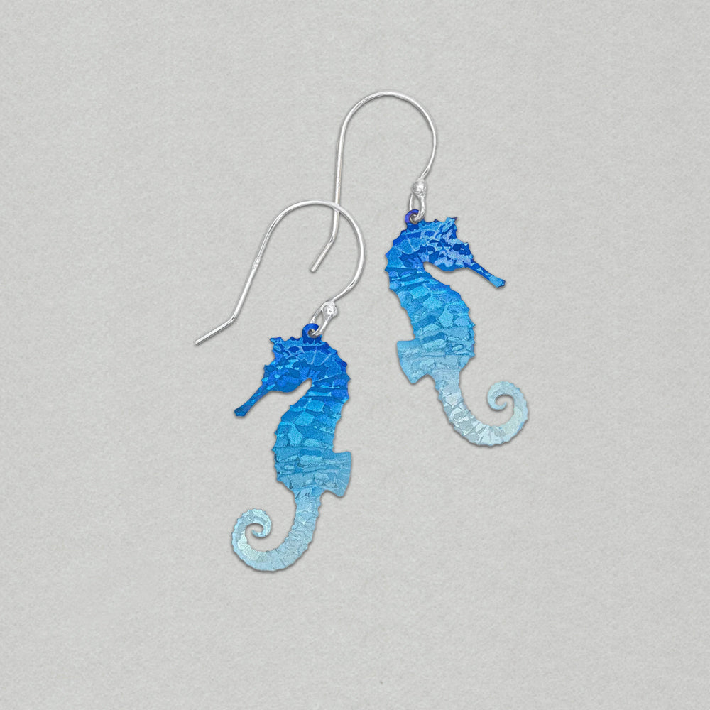 Holly Yashi Seahorse Earrings - Blue