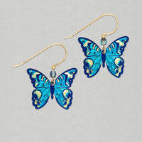 Holly Yashi Mariposa Butterfly Earrings - Blue