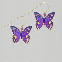Holly Yashi Mariposa Butterfly Earrings - Purple