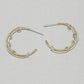 Michou Sterling Silver and 22K Gold Vermeil Earring