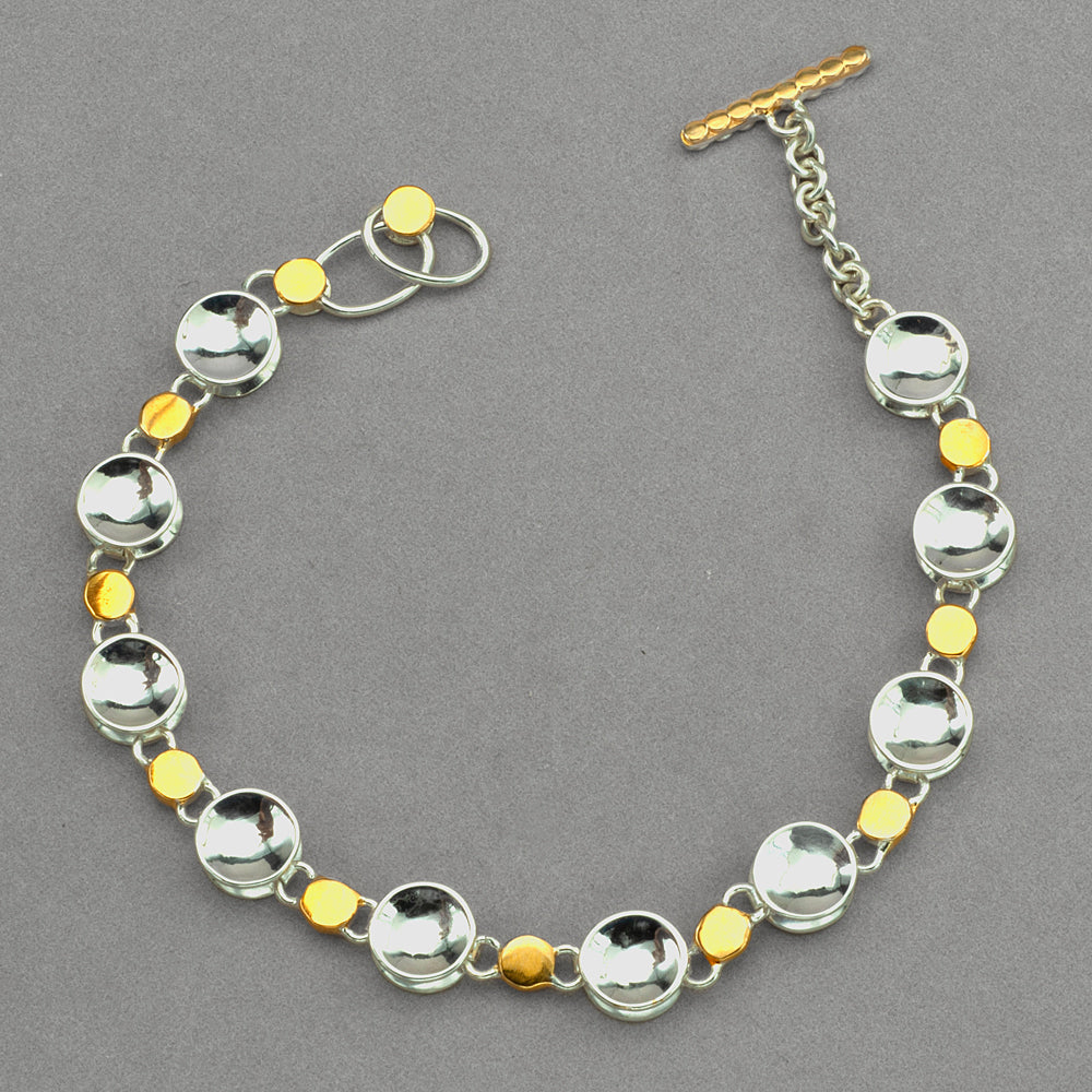 Michou Sterling Silver and Gold Vermeil Bracelet
