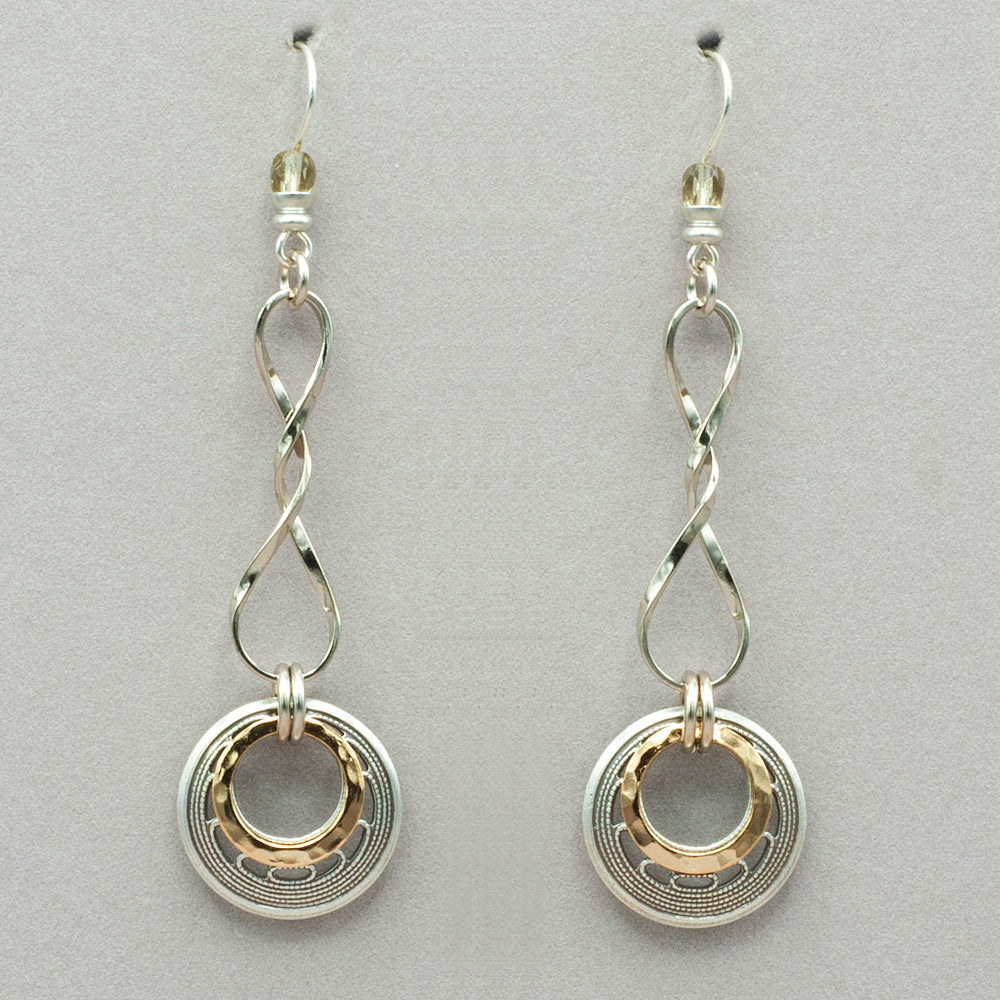 JMR Linear Twist Earrings