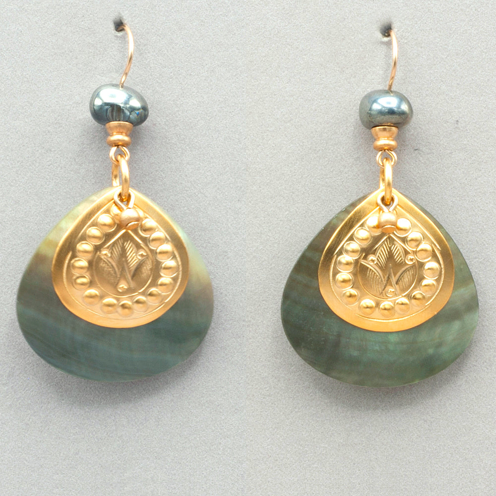 JMR Figgy Drop Earrings - Gold