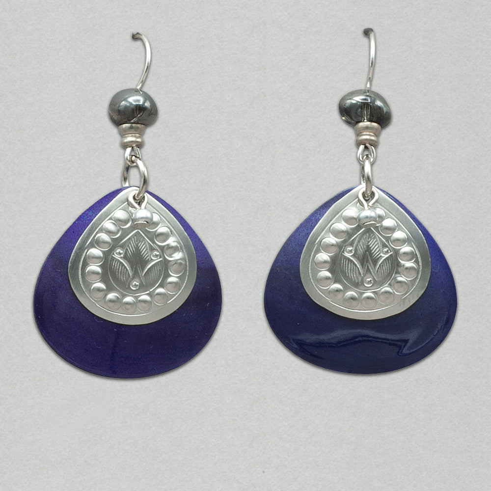 John Michael Richardson Figgy Drops Earrings - Periwinkle