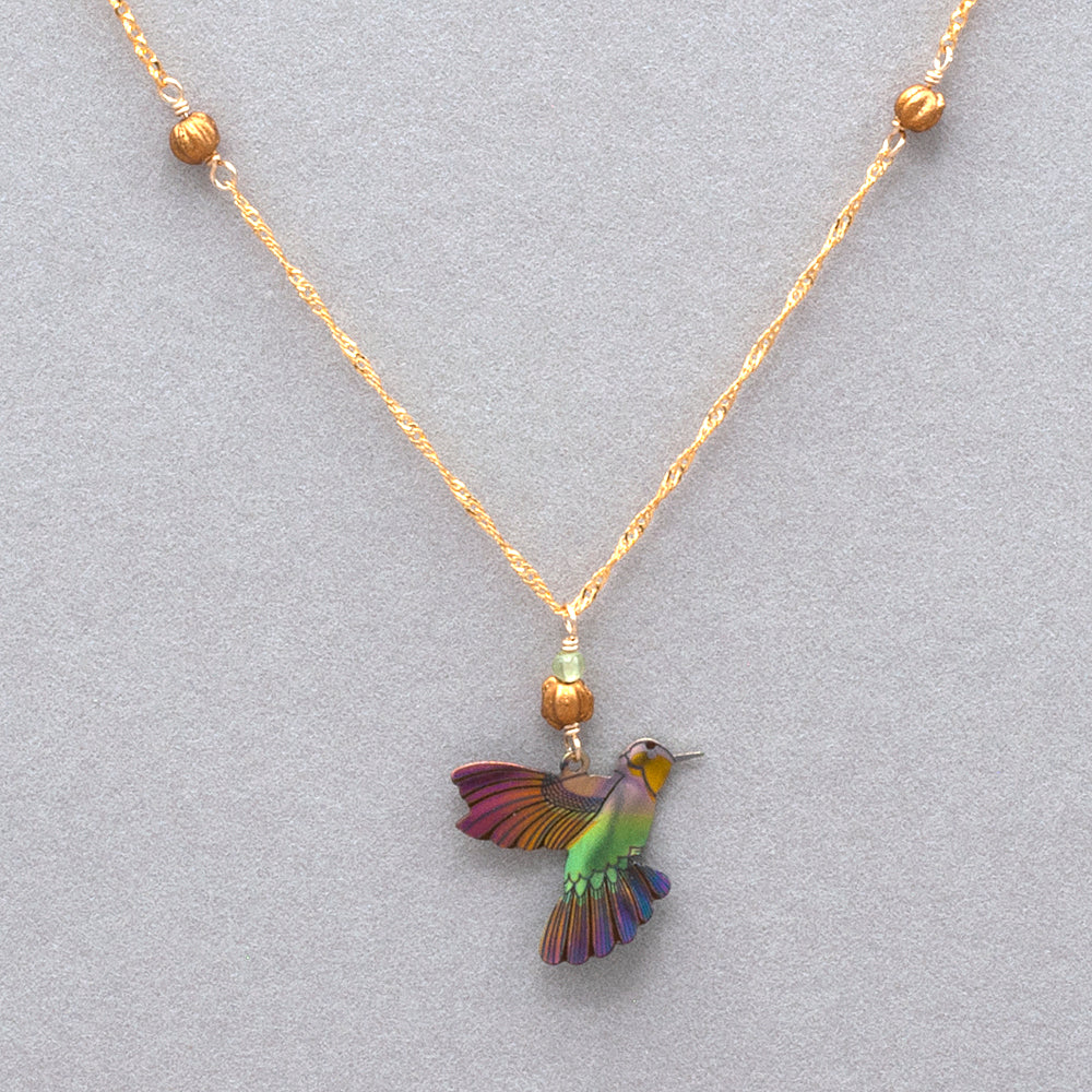 Holly Yashi Picaflor Pendant Necklace - Living Coral
