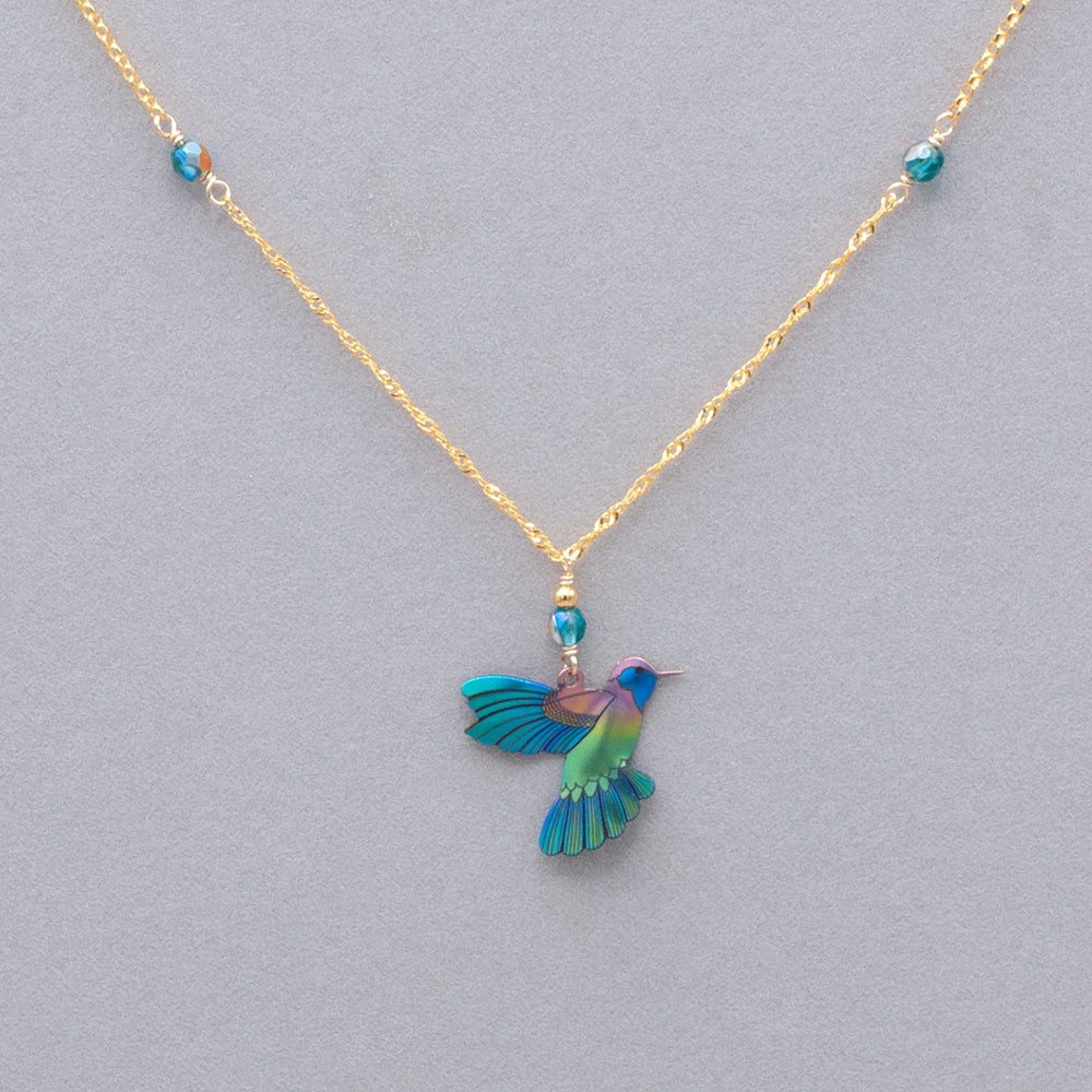Holly Yashi Picaflor Pendant Necklace - Island Green