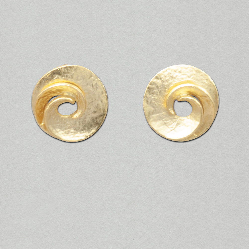John Michael Richardson Inner Eye Earrings - Gold