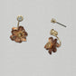 John Michael Richardson Flower Child Earrings - Bronze