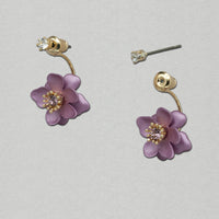John Michael Richardson Flower Child Earrings- Orchid