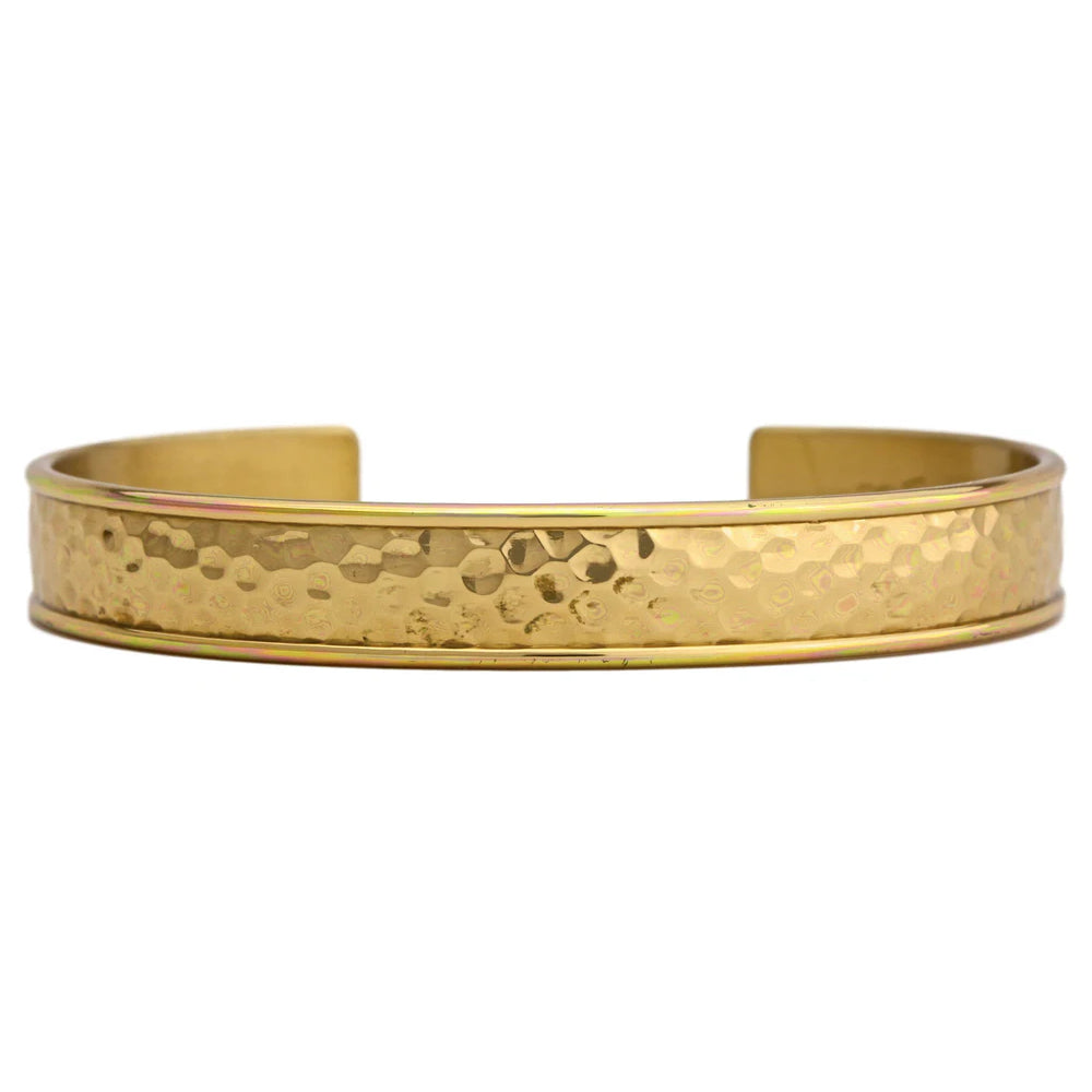 Sergio Lub Hammered Brass Bracelet