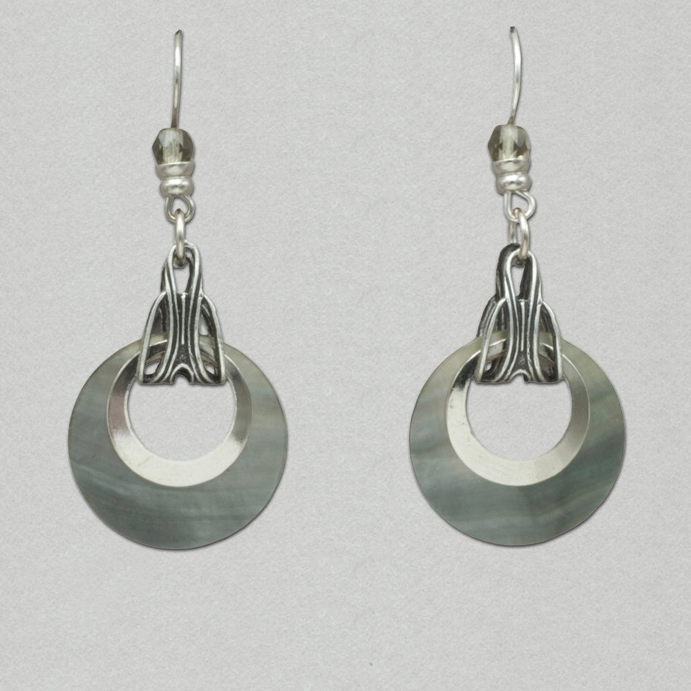 JMR Harmony Hoop Earrings - Mother of Pearl