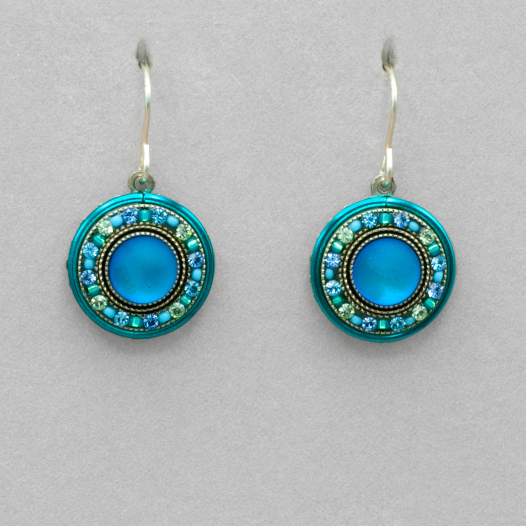 Firefly La Dolce Vita Round Earring- Moonlight Light Blue