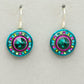 Firefly La Dolce Vita Circle Earrings - Emerald