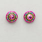 Firefly La Dolce Vita Circle Post Earrings - Rose