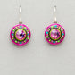 Firefly La Dolce Vita Circle Earrings - Rose