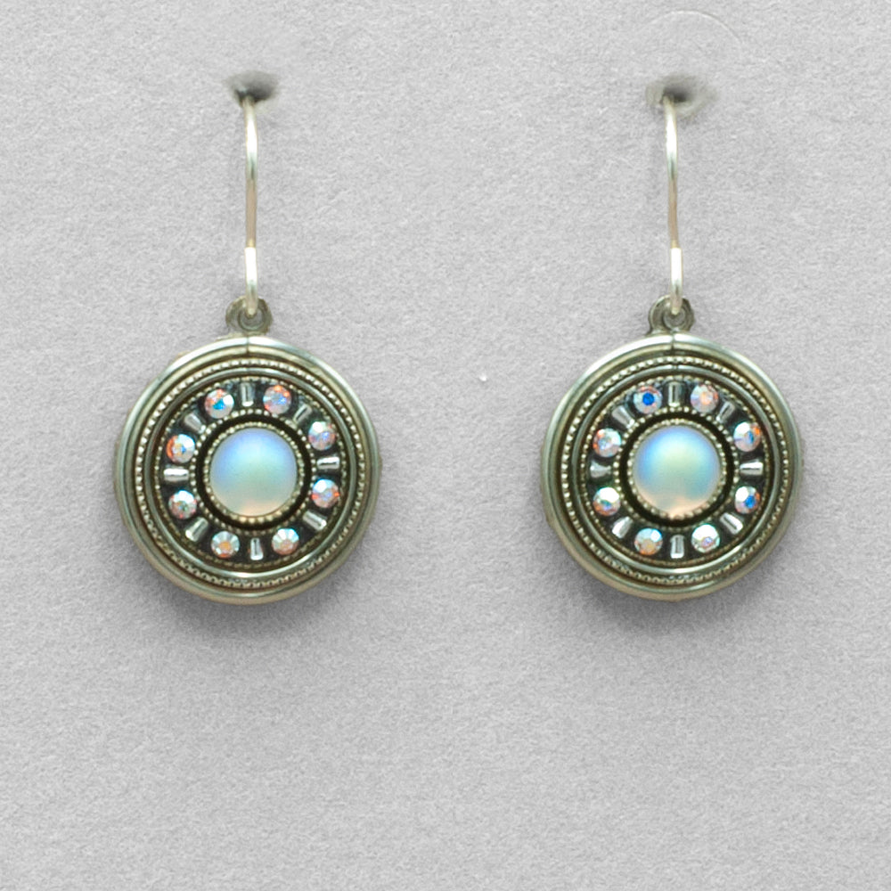 Firefly La Dolce Vita Circle Earrings - Snow