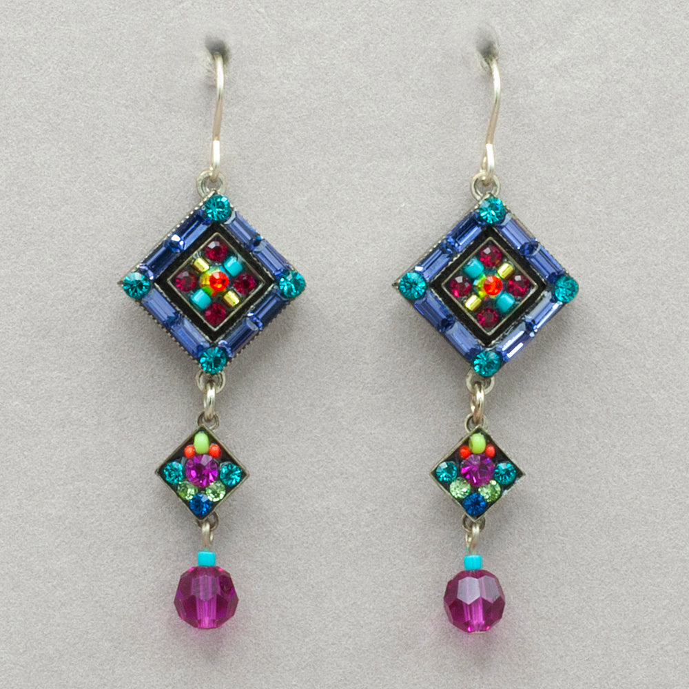 Firefly La Dolce Vita Earrings with Dangle - Multicolor