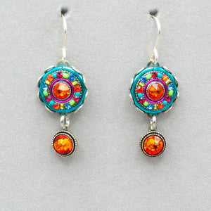 Firefly La Dolce Vita Circle Earrings with Dangle