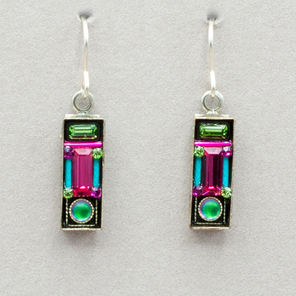 Firefly Mosaic Earrings - Rose