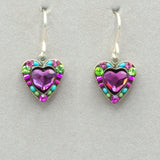 Firefly Crystal Heart Earrings