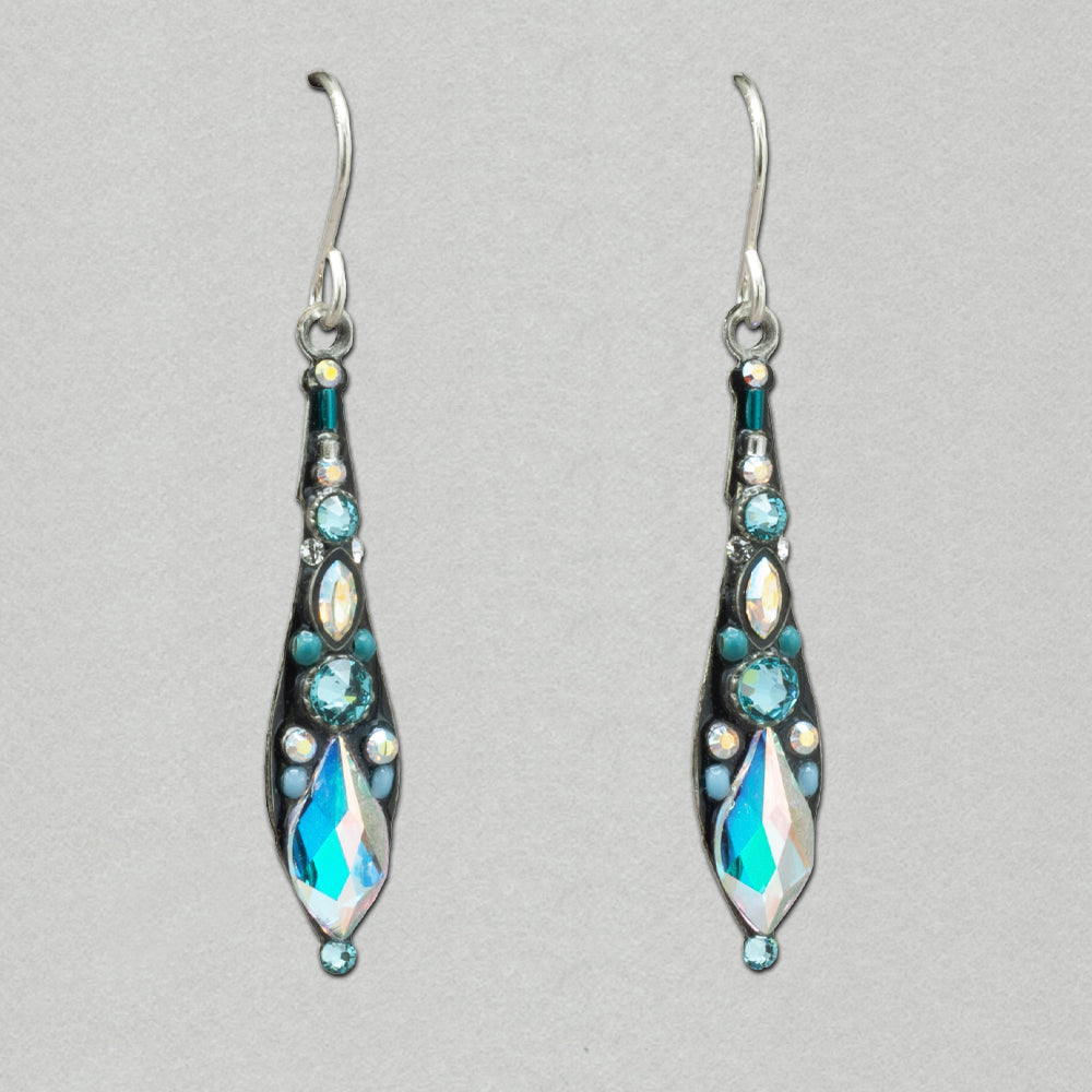 Firefly Gazelle Medium Drop Earrings - Ice