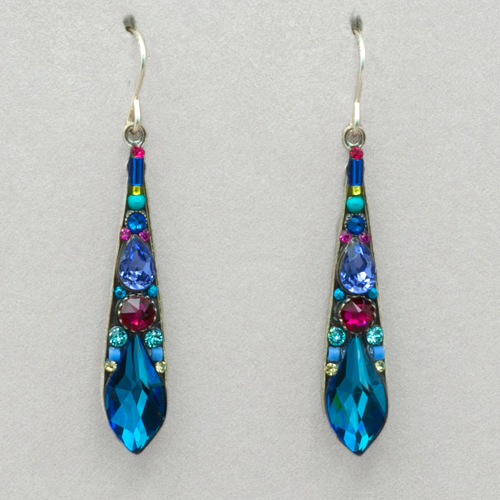 Firefly Gazelle Large Drop Earring - Bermuda Blue