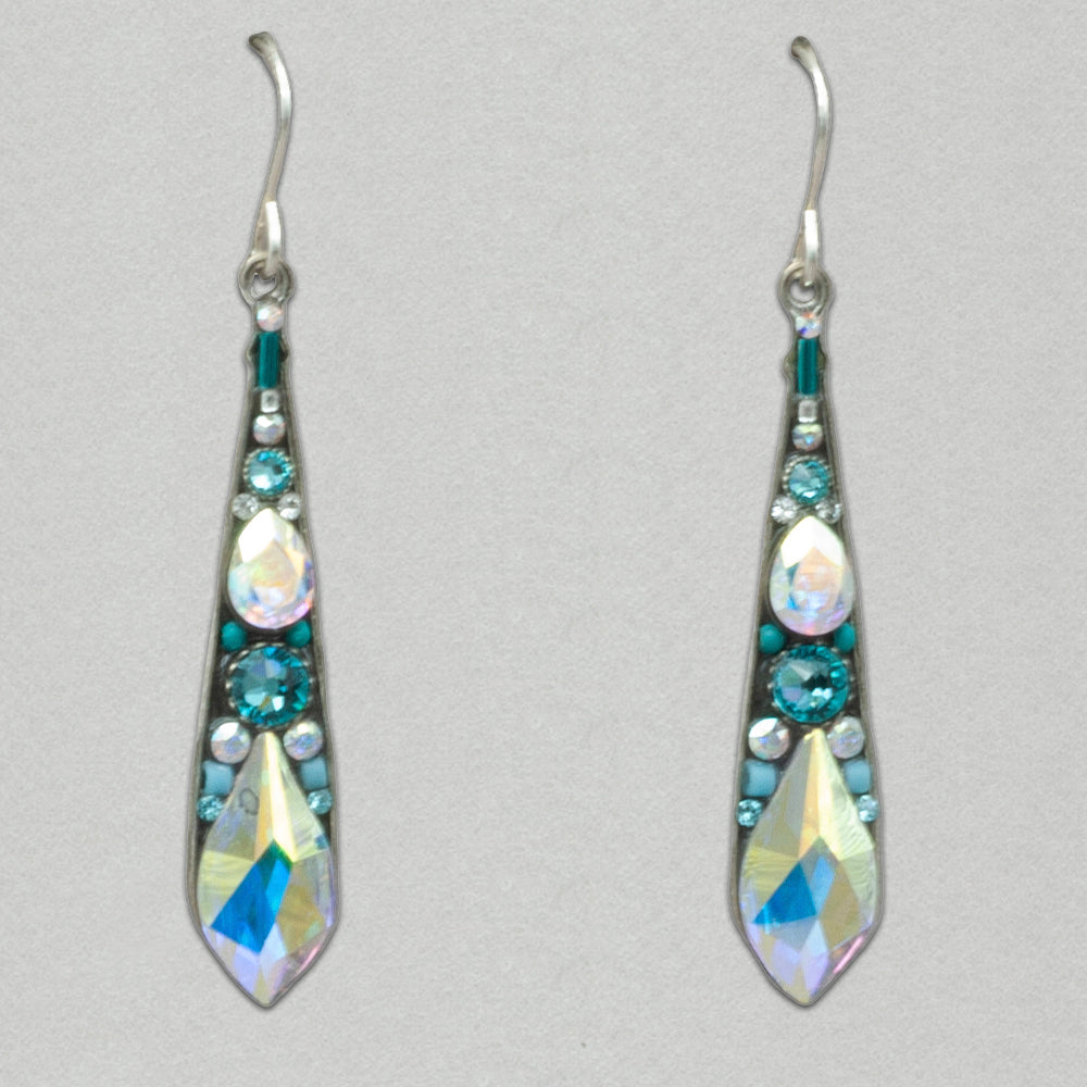 Firefly Gazelle Large Drop Earrings - Ice