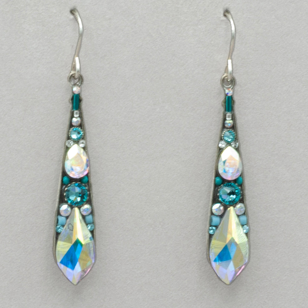 Firefly Gazelle Large Drop Earrings - Ice