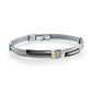 Italgem Stainless Steel 18k Gold Cable Bracelet