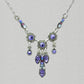 Firefly Navette V Waterfall Necklace - Tanzanite