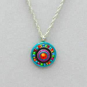 Firefly La Dolce Vita Circle Pendant Necklace