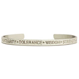 Sergio Lub Courage Silver Bracelet