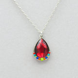 Firefly Simple Drop Wide Pendant Necklace