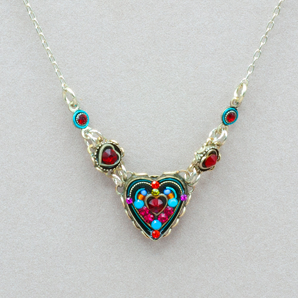 Firefly Hearth Necklace - Multicolor